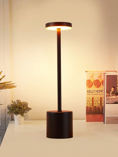 قطعة واحدة مصباح لمس لاسلكي بدون سلك، قابل للشحن، 3 درجات حرارة لون قابلة للتعتيم، مناسب للاستخدام في الأماكن المفتوحة /غرفة الطعام/غرفة النوم/المنزل/طاولة المقهى (أسود/أبيض/ذهبي)