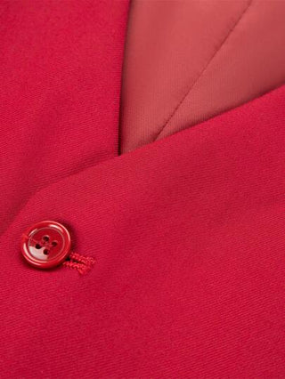 بذلة رجالية 3 قطع من Furuyal، بذلة أناقة بتصميم نحيف أنيق، سترة، بنطلون، وربطة عنق، مناسب للرجال للعمل والحفلات والرسمي، لون برغندي فاتح، مقاسات من XS إلى 3XL