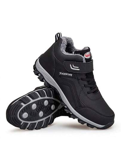 بوت ثلج خارجية للرجال، أكثر سمكا والدفء والراحة، مقاومة للماء ومانعة للانزلاق للاستخدام في الشتاء