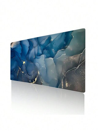 طقم لوحة الماوس الرخامية 4 في 1 مع دعامة للمعصم: وسادة مكتب مانعة للانزلاق للاستخدام المنزلي والمكتبي