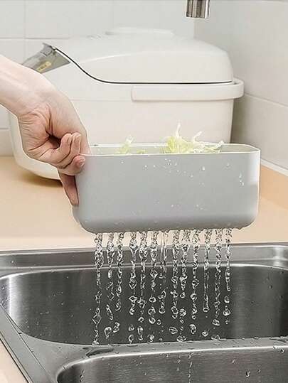 سلة صرف بالوعة المطبخ 1قطعة، صافي بالوعة المطبخ متعدد الوظائف بفتحة بطاقة، سلة غسل وتصريف الطعام والخضروات