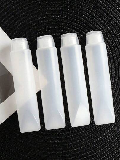 مجموعة زجاجات سفر محمولة من السيليكون غير قابلة للتسرب بسعة 30مل/50مل، أوعية قابلة لإعادة الملء للضغط للعناية الشخصية مثل الشامبو والكريم، مجموعة أوعية للسفر، مجموعة أوعية سفر مع حقيبة تخزين محمولة