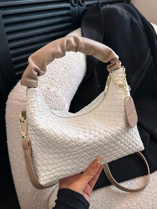 حقيبة الموسمية 2024 جديدة للنساء موضة الخريف والشتاء فاخرة النسيج حقيبة كتف وحقيبة كروس بدي