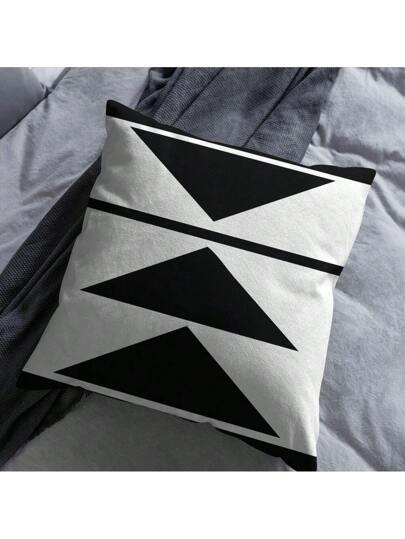 رمضان زينة رمضان 4 أغطية وسائد مخدات بتصميم هندسي بسيط، أغطية وسائد ديكور منزلي للصالة والنوم والأريكة والكرسي, بدون وسادة داخلية (40 سم * 40 سم ، 45 سم * 45 سم)