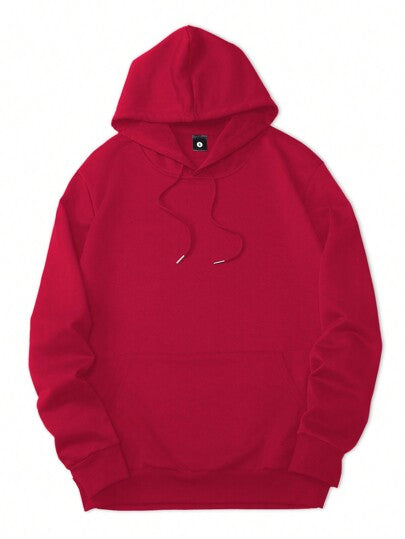 3 طقم هوديز للرجال، كاجوال رياضي بأزرار سحب وجيب كنغر، بأكمام طويلة، لون بوردو + أزرق داكن + رمادي فاتح