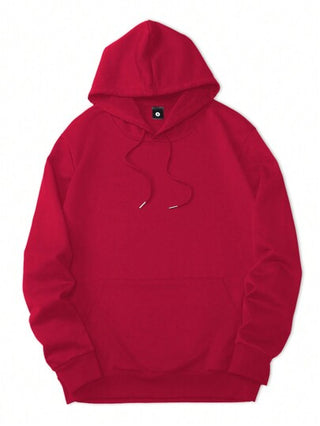 3 طقم هوديز للرجال، كاجوال رياضي بأزرار سحب وجيب كنغر، بأكمام طويلة، لون بوردو + أزرق داكن + رمادي فاتح