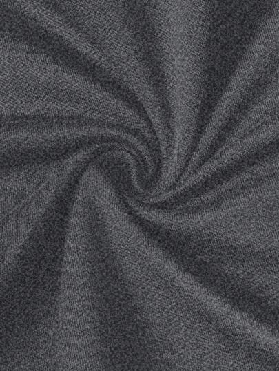 Manfinity Homme تي شيرت رجالي كاجوال بطباعة حرفية، أكمام طويلة، خريفي