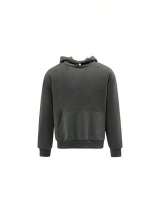 سترة صوف مخمل للرجال، بنمط أمريكي فاخر، مقاس كبير بلون رمادي سادة ، متوافقة مع الحبيب ، مناسبة للخريف والشتاء