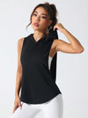 SHEIN Sport Studio ملابس علوية ملابس علوية رياضية سليمة اللون ذات رقبة دائرية للياقة البدنية للنساء