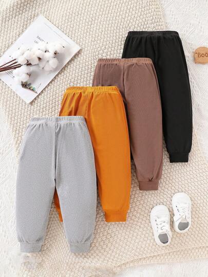 4 قطع/طقم ملابس كاجوال متعددة الألوان للأطفال الرضع الولدان، مناسبة للخريف/الشتاء