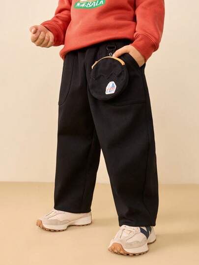 mini bala بناطيل طويلة مريحة للأولاد والبنات موسم الخريف والشتاء