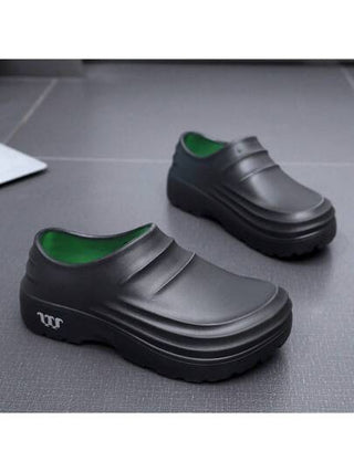 زوج واحد من الأحذية المطرية المضادة للإنزلاق الصامتة للخارج، مناسبة للمطبخ، بتغطية كاملة، مقاومة للماء، للشتاء