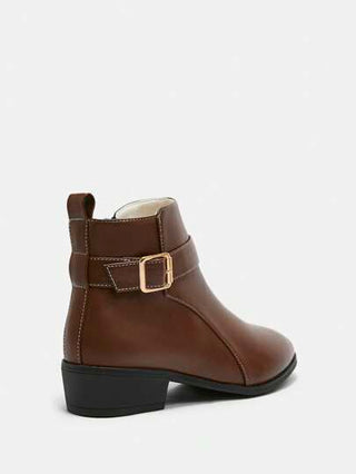 Styleloop بوت نسائية قصيرة بطراز رجعي جديد، مزودة بكعب سميك ، وأربطة مضادة للانزلاق، بوت نسائية مناسبة لعيد الميلاد ورأس السنة الجديدة