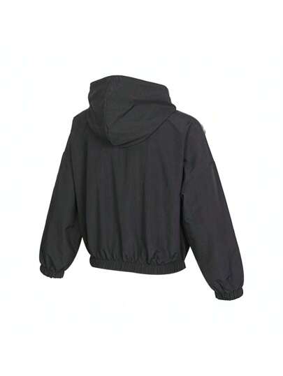 Adidas 2024 جاكيت نسائية مُنسوجة جاكيت رياضي ذو قبعة HT3399