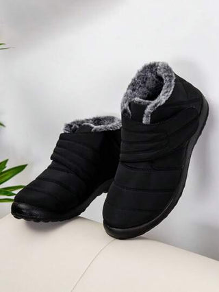 بوت شتوية جديدة للرجال، بوت ثلجية دافئة مضادة للانزلاق بنعل سميك مريحة بحشو، بوت خارجية شتوية للأزواج مقاومة للبرد