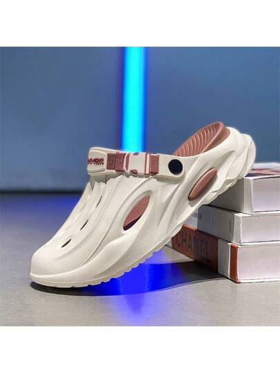 صندل ذو لونين قابل للإزالة مصنوع من مادة EVA ناعمة القاع، يزيد من الطول، مناسب للشاطئ والاستخدام المنزلي، مضاد للإنزلاق، عالي الجودة مناسب للربيع والصيف