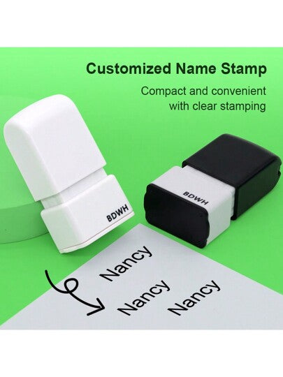 أختام توقيع شخصية: أختام باسم مكتوب باليد مطبوع خصيصًا مع حبر مدمج