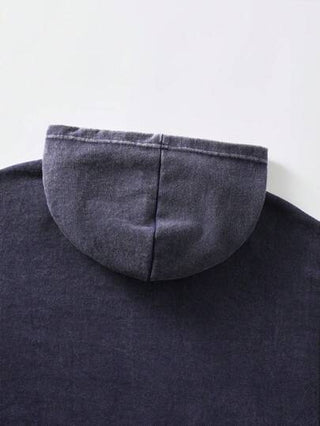 ROMWE MEN Street Life بلوزة شتوية رجالية فضفاضة ذات طراز قديم (مع تقوية في خط الرقبة وأطراف الأكمام والأكتاف لمنع التشوه)