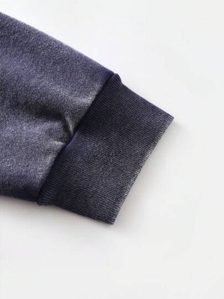 ROMWE MEN Street Life بلوزة شتوية رجالية فضفاضة ذات طراز قديم (مع تقوية في خط الرقبة وأطراف الأكمام والأكتاف لمنع التشوه)