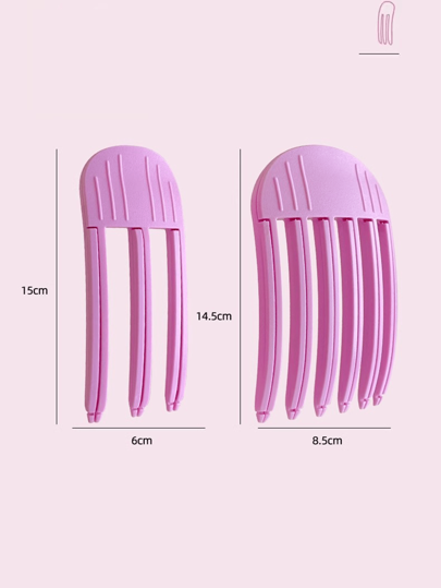 2 قطعة مشبك شعر طويل، أداة تصفيف شعر جديدة لل- 2024 مع تصميم فضفاض للجذور والأمامي شعر الغرة، اكسسوارات شعر خفيفة غير ظاهرة