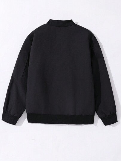 جاكيت رياضي خفيف واسع للأولاد المراهقين ، مناسب للخريف والشتاء