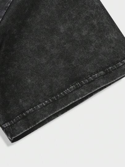 ROMWE MEN Street Life تي شيرت رجالي بياقة مستديرة وأكمام قصيرة، طراز المدرسة، طراز 2000