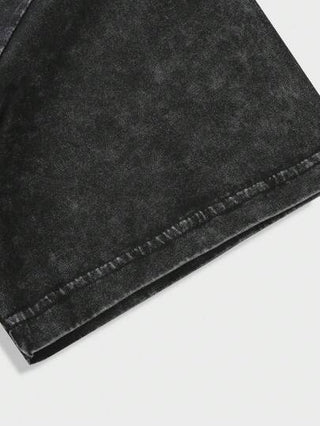 ROMWE MEN Street Life تي شيرت رجالي بياقة مستديرة وأكمام قصيرة، طراز المدرسة، طراز 2000