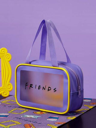 FRIENDS X SHEIN حقيبة تجميل يدوية عصرية اللون، هدايا