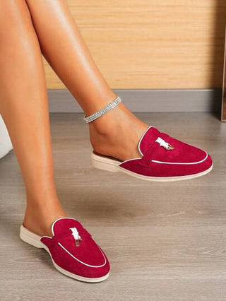 حذاء بناطيل المرأة لوفر منخفض الفرط 2025 جديد صيف مفلس مناسب للكاجوال، بقاع ناعمة أوكسفورد، أحذية مقاس كبير 41-43