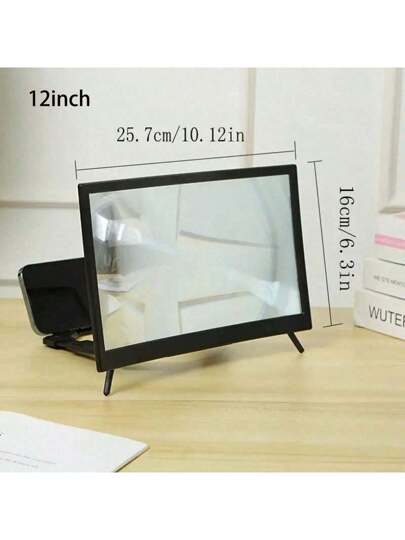 مكبر شاشة الهاتف المحمول ثلاثي الأبعاد، حماية العين عالية الدقة، عدسة مكبر للهاتف المحمول محمولة، زاوية واسعة 178درجة، تصميم قابل للطي، مناسب لجميع الهواتف الذكية