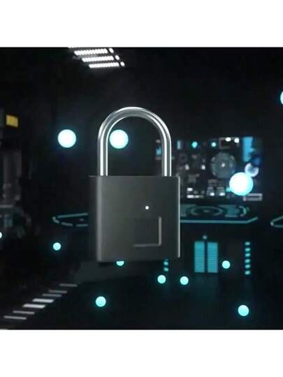 قفل ذكي بالبصمة قطعة واحدة، فائق السرعة في 0.3 ثانية، شحن سريع، بطارية طويلة الأمد، يمكن تسجيل 20 بصمة مختلفة، مقاوم للماء والصدأ، للإستخدام في أبواب, حقائب المدارس, الدراجات, الخزانات وغيرها. قفل مقاوم للسرقة بباسورد، مصنوع من الصلب المقاوم للتشوه.