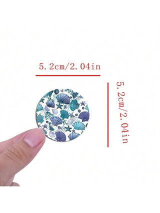 60 قطعة ملصقات حفيدة ساحلية ملصقات إكسسوارات فينيل للألبوم الصور، اليومية، الحاسوب المحمول، السيارة، السكيت بورد، زجاجة المياه، الحاسوب، الهاتف، الكرتون، خوذة الأمان، وتماثيل السيارات