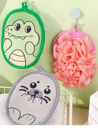 إسفنجة استحمام ناعمة وجميلة للأطفال ، اكسسوارات استحمام منزلية ، كرة استحمام صديقة للبشرة