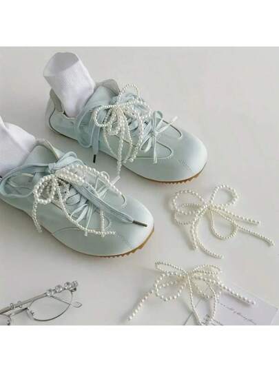 زوج أربطة أحذية باستايل كوري مزينة بالخرز المزيف على شكل فيونكة من ABS ، مشبك سنجاب للصنع DIY، تفاصيل ملتوية، إكسسوارات أحذية رياضية مفرغة ، مشابك زخرفية للأحذية والمجوهرات للرجال والنساء للأحذية الرياضية والكاجوال