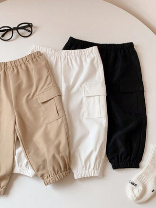 SHEIN 3 قطع بنطلون رضيع ولد كاجوال كلية، ناعم وعملي وشامل، مناسب للارتداء اليومي، للمدرسة ، للخروج ، للرياضة ، للربيع والخريف