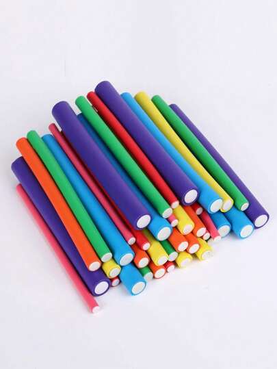 10 قطع من واقصات الشعر المرنة ، لفات فوم للفة الشعر ،مجموعة متنوعة من واقصات الشعر للحفلات ، واقصات شعر رغوية بدون تسخين ،تفضيلات الحفلات ،مناسبة للنساء ذوات الشعر الطويل والقصير ،ألوان عشوائية