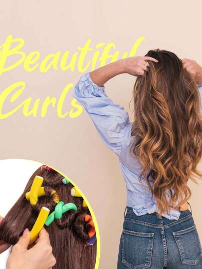 10 قطع من واقصات الشعر المرنة ، لفات فوم للفة الشعر ،مجموعة متنوعة من واقصات الشعر للحفلات ، واقصات شعر رغوية بدون تسخين ،تفضيلات الحفلات ،مناسبة للنساء ذوات الشعر الطويل والقصير ،ألوان عشوائية