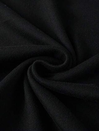 Manfinity Homme تي شيرت من البوليستر طباعة حرف بياقة عالية أكمام طويلة للرجال، طراز بسيط، صالح للارتداء اليومي العادي وللخروج، مناسب للزوج