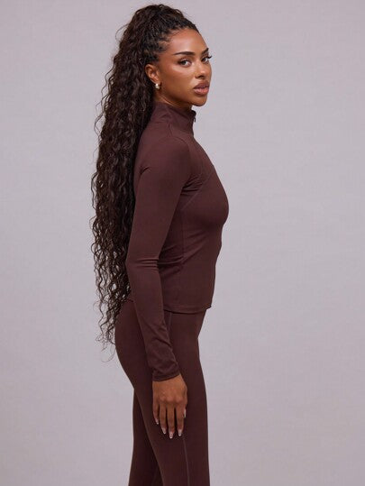 Musera Sport مقلاع رياضي مع سحاب وياقة وهمية ، للبادل والتنس وبيكيل بول