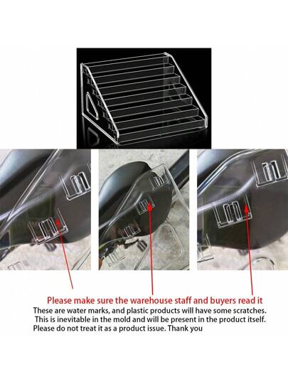 قاعدة عرض أكريليكية متعددة الاستخدامات لسيارات اللعب والمجوهرات وأكثر من ذلك - شفافة، متعددة الطبقات، منظم به أقسام متعددة، تخزين لعب، علامات تجارية، عرض السيارات قطعة واحدة