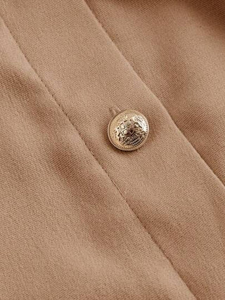 MOD تنورة معدنية خصر عالي بإبزيم مع حزام ، ملابس رمضان
