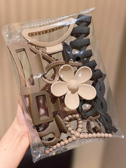 10 قطع مشابك شعر عتيقة متعددة الألوان، هدية رائعة للفتيات - ضرورية السفر