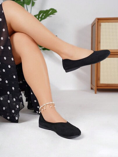 أحذية عمل جديدة للنساء مقاس كبير رؤوس دائرية، مريحة القاع ناعمة المطاطية سهلة الارتداء