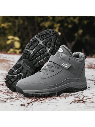 بوت ثلج خفيفة الوزن دافئة للأزواج للخارج في فصل الخريف، بوت شتوية من جلد البولي يوريثان ذات مقاس كبير، بوت походные للخارج، مبطنة حرارية، مقاومة للرياح، مانعة للانزلاق، مقاومة للاهتراء، مريحة