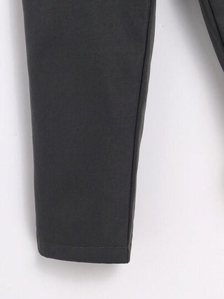 SHEIN بناطيل شتوية دافئة مبطنة للأولاد ذات لون أحادي القماش المنسوج، مناسبة للمدرسة، الحديقة، عيد الميلاد، الخريف، هالوين، عيد الميلاد، ، خطوط الخريف/الشتاء دافئة