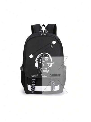 ظهر كبير غير رسمي وعصري صلب مع نمط يضيء الرسوم المتحركة بسعة كبيرة متعددة الجيوب والسوست للأولاد والفتيات للعودة إلى المدرسة وللسفر