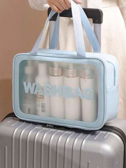 مجموعة حقيبة مستحضرات تجميل 3 في 1: حقيبة مكياج محمولة, حقيبة مستحضرات تجميل PVC مقاومة للماء, حقيبة منظم مكياج متعدد الوظائف للصيف والسفر. مناسبة لمستحضرات العناية بالبشرة, أدوات المكياج, أدوات التجميل. هدية للأصدقاء, عيد الحب, عيد الميلاد, الأم,...