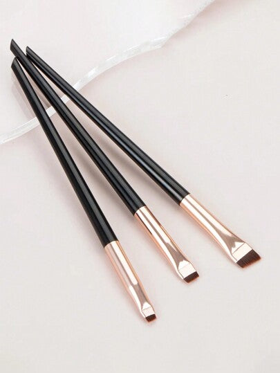 3 قطع / مجموعة من فرش المكياج بما في ذلك فرشاة ماكياج العين باتجاه مائل ، فرشاة الحواجب ، فرشاة ظل العين المرهفة ذات الحافة الرفيعة ، مجموعة فرشاة العين والحاجب المائلة ، فرشاة تحديد الحواف الرفيعة أداة تجميل رائعة لتشكيل الوجه وتعزيز جمالك