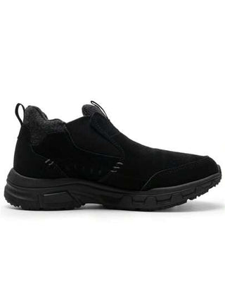 Skechers بوت ثلج جلدية عالية القمة للرجال، بوت كاجوال خارجية، بوت، بوت شتوية دافئة