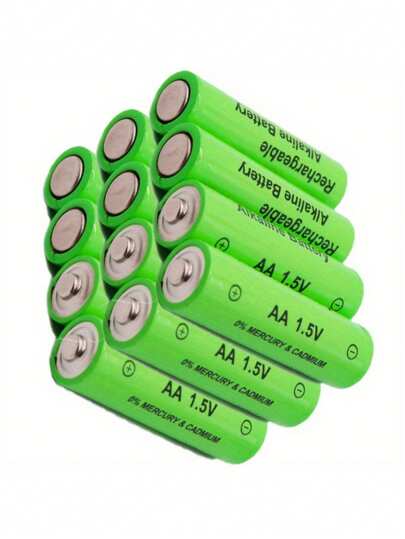 بطاريات قابلة لإعادة الشحن سعة عالية 1.5 فولت AA/AAA، قابلة للشحن عبر شاحن USB مخصص، حل مصدر طاقة للإلكترونيات والريموتات والشاشات وفراشي الأسنان الكهربائية (تعمل هذه البطاريات فقط مع الشاحن المضمن)